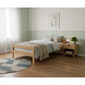 ЛіжкоТиша 90х160 сосна масив сосна  