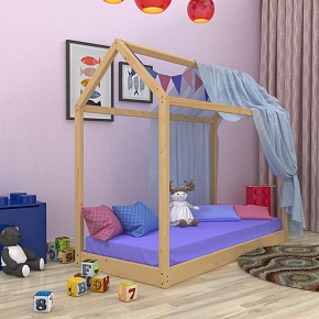 Кровать домик лаковая 80 х190 