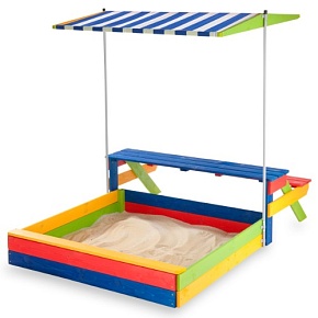 Детская деревянная песочница