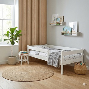 Ліжечка дитячі від 6 років ЛіжкоТиша 80х180 Біла